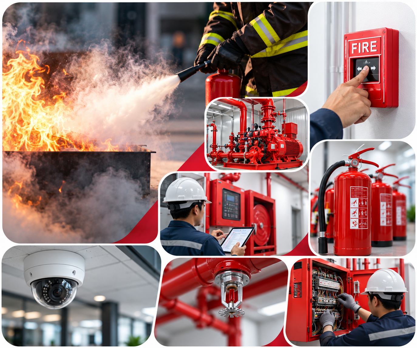 Fire Safety Solutions Collage